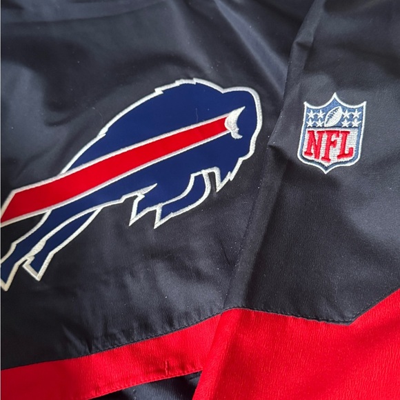 🏈 Vintage Reebok NFL Buffalo Bills Authentic Sideline Pull Over Jacket 🏈 - Picture 15 of 16